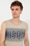 Men's Khaki Crew Neck T-Shirt - 2