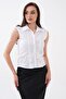 Women's Sleeveless Shirt with Gathered Front Detail 260494 - - 3