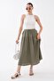 Women's Lace Detailed Muslin Long Skirt 260513 - - 2