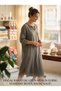 Muslin Tunic Long Dress 100% Cotton Woven Standard Size Loose Summer Beach Dress - 3