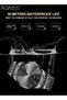 Couple Quartz Watch Set Alloy Strap Analog Round Dial Luxurious Luminous Waterproof Calendar Wristwatch Gift for Men and Women Black - 5