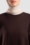 Low Sleeve Sport Cotton Dress Bitter Coffee - 5