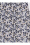 Nevavm Patterned Belmando Flared Skirt with Elastic Waist - 7