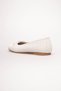 Women's White Daily Print Detailed Round Toe Ballerina Shoes Tr23Ms05B - 7