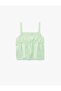 Square Neckline Linen and Viscose Blend Blouse with Bow Detail and Straps - 4