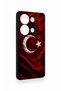 Redmi Note 13 Pro 4g Compatible Wolf Turkish Flag Patterned Silicone Case - 3
