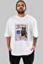 For the Sake of Cats 111 Front Cat Printed White Oversize T-Shirt 100% Cotton Unisex Cat Lover Premium Design - 2