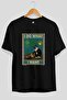 For the Sake of Cats 108 Front Cat Printed Black Oversize T-Shirt 100% Cotton Unisex Cat Lover Premium Design