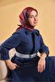 وشاح تويل إيبك بلوم باللون الأحمر الداكن 90x90 - 3