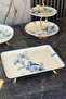 3-Piece Porcelain Plate and Bowl Presentation Set & Cookie Holder with Stand - 7