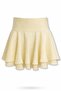 Yellow Flounce Mini Skirt 041182