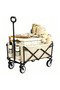 FFD Heavy Duty Folding Utility Wagon Cart, Adjustable Handle All-Terrain Wheel Collapsible Trolley, 80KG Load 600D Oxford Fabric Portable Wagon for Camping Beach Garden Shopping Outdoor Activities - 5