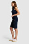 Women's Navy Blue Orme Capri Bermuda 50321634-Vr033 - 3