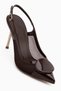 Polina Brown Buckle Detailed Women's Heeled Shoes