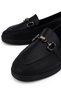 Women's Genuine Leather Black Loafer Shoes - 4