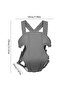 Adjustable Breathable Baby Carrier - Grey - 4
