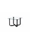 Wilhem Glass End Table| Space Saving End Table | L55xW55xH50cm-Clear/Black - 3