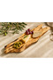 Natural Olive Wood Presentation and Cutting Board – Handmade Rustic Wood Charcuterie, Cheese, and Serving Board - 4