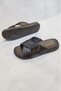 5349 Men's Black Buckle Slippers – Full Orthopedic Sole, Adjustable Belt, Daily Comfortable Slippers - 3
