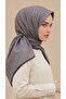 Mi̇reya 120*120 cm Cotton Scarf - Green / Navy Blue - 5