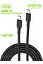 Charging Cable BroidLine Fabric USB-C to USB-C 1m 100W - Black