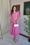 Women's Watermelon Sleeve Midi Length Dress