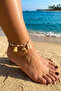 Women's White Color Dolphin Figured Anklet Bracelet - 2