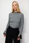 Mixray Slim Fit Ribbed Knitted Sweater, Round Neck - 4