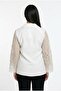 Women's Italian Guipure Floral Patterned Plus Size Shirt - 4