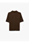 Regular Fit Short Sleeve Polo Neck Knitwear Sweater - 6
