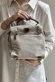 Hand-Held Cross-Shoulder and Backpack Bag with Front Flap Pocket - 3
