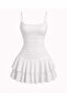 Askılı Model Drapeli Basic Mini Elbise
