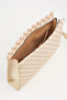 Women's Petunia Patterned Cream Lined Faux Leather Wrist Strap Portfolio Handbag and Clutch Bag - 6