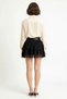Women's Mini Skater Skirt Lace Detailed Regular Waist Belted Scuba Crepe Knitted Relaxed Cut Casual Modern - 5