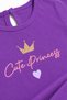 Baby Girl Heart Printed Casual Short Sleeve Summer T-Shirt - 3