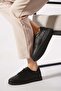 Pesner Bonded Laser Genuine Leather Women's Shoes Black Skin - 4