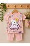 Hello Kitty Daisy Dream Embroidered 3D Appliqued Tights Summer Baby Girl Set - 5
