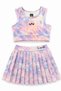 Lyrax Printed Girls' Patterned Pleated Skirt Bikini Tenisci Set, Swimsuit Set - Summer Season