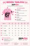 Girl's 67 Printed Cotton Lycra Gray Color Oversize T-Shirt - 2