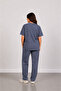 Women's Loose Summer Short Sleeve Maternity Track Suit Set - 3