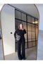 Women's Boat Neck Casual Tracksuit Set – Stylish & Comfortable Combination-1014- - 2