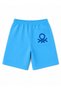 Boys' Lace-Up Cotton Shorts 4-14 Years Blue - 3