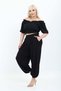 Women's Black Lycra Viscose Fabric Stylish Shalwar Trousers - 3