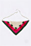 Pink Cherry Patterned Knitted Bandana - 4
