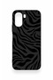 Oppo A6T Compatible Black Zebra Patterned Silicone Case - 2