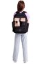 Florid Girls' (Black - Brown) School and Daily Backpack - 6 Compartments - K1859 - 6