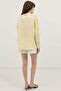 Yellow Sleeve Lace Embroidered Women's Shirt - 5