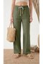 Women's 100% Cotton Muslin Palazzo High Waist Comfortable Fit Linen Trousers