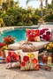 Poppy Flower Patterned 4-Piece Throw Pillow Cover Set - 2