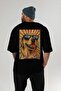 For Dog Lovers 31 Black Oversize T-Shirt with Dog Print on the Back 100% Cotton Unisex Dog Lover Premium Design - 5